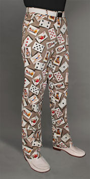 Loudmouth Golf Pants - Naughty Cards Khaki