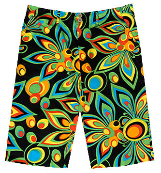 Loudmouth Golf Shorts - Shagadelic Black