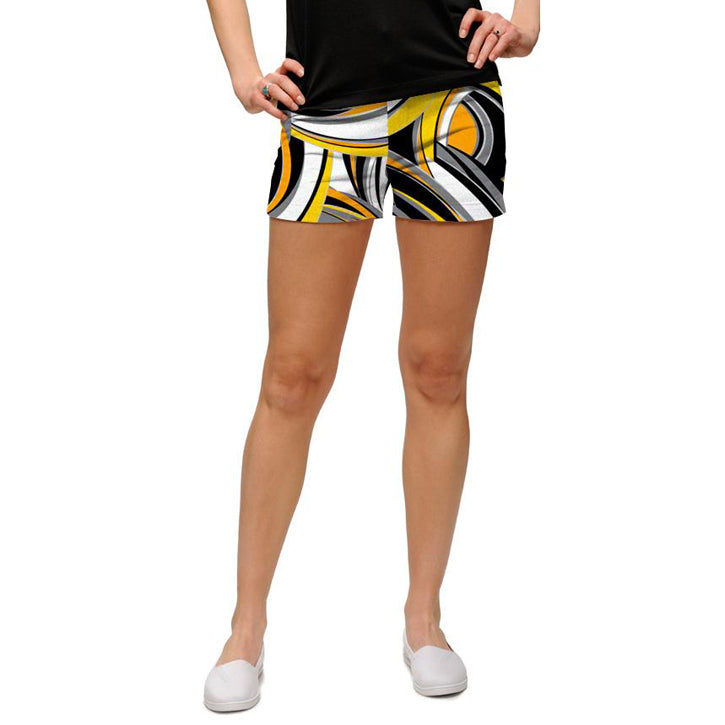 Loudmouth Golf Womens Mini Short - Swirls Gone Wild