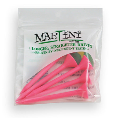 Martini Golf Tees 3.25" - Pink (5 Pack)