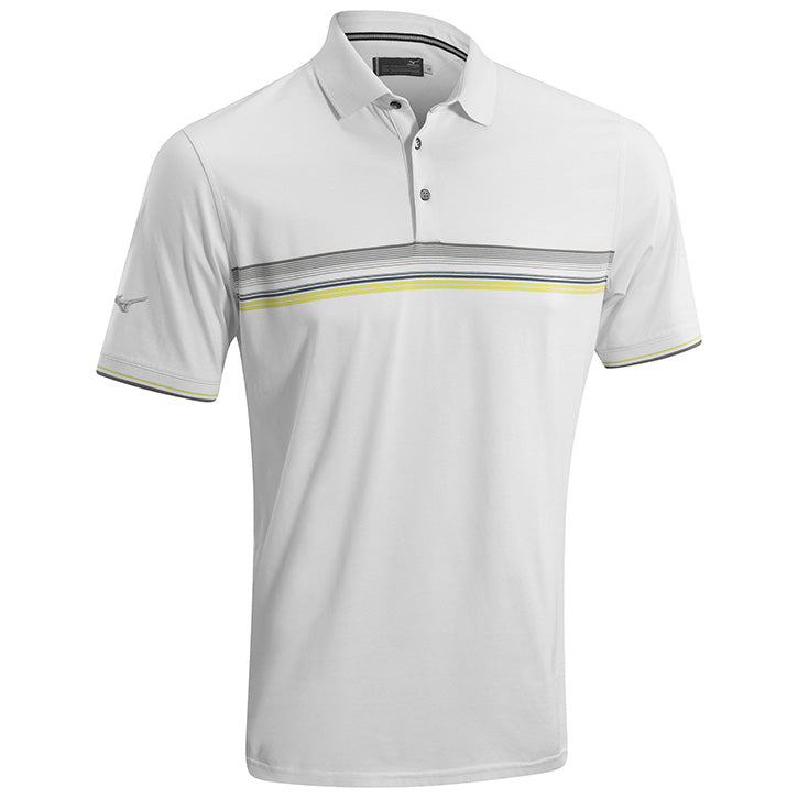 Mizuno Chest Stripe Polo - White
