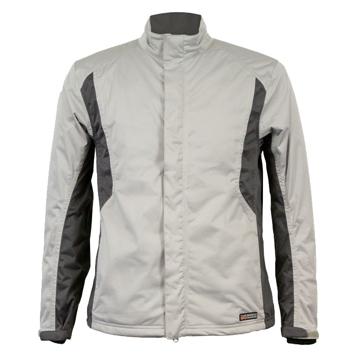 Mobile Warming Balmore Heated Golf Rain Jacket - Mens Silver