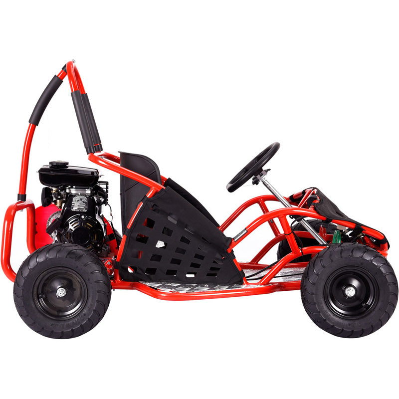 MotoTec Off Road 79cc Gas Go Kart - Red