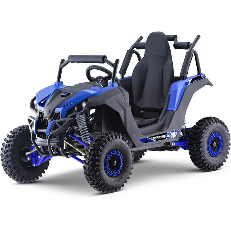 MotoTec Raider Kids UTV 48v 1200w Full Suspension - Blue