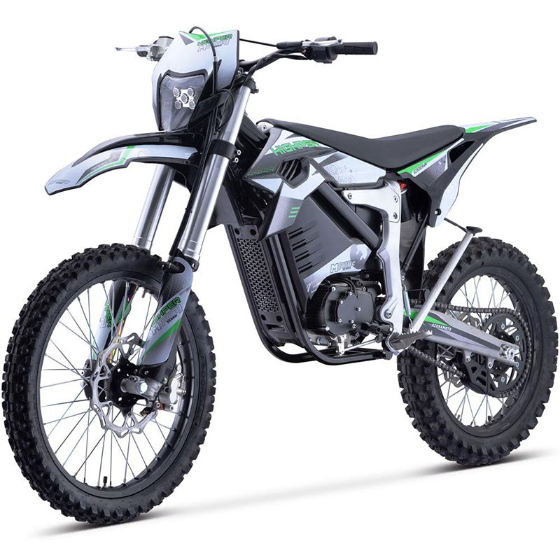 MotoTec Venom Electric Dirt Bike - 72v 12000w - White