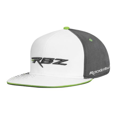 TaylorMade RocketBallz Flat Bill Hat - White/Grey