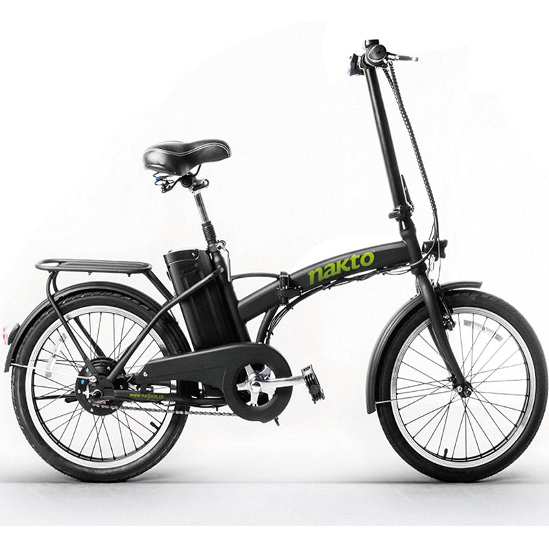 Nakto Fashion Folding Electric Bicycle - Black