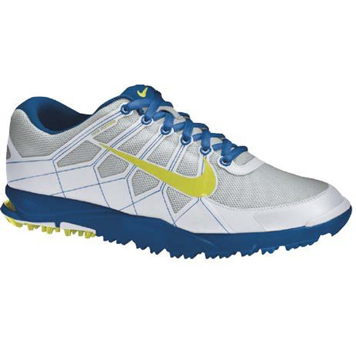 Nike Air Range WP Golf Shoes - Mens Plantium/Blue/White/Green