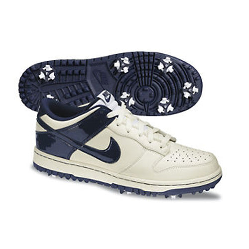 Nike 2013 Dunk NG Golf Shoes - Mens Sail/Blackened Blue