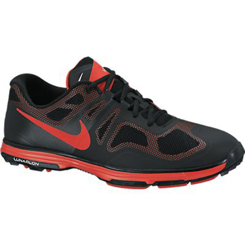 Nike Lunar Ascend Golf Shoes - Mens Wide Crimson/Black