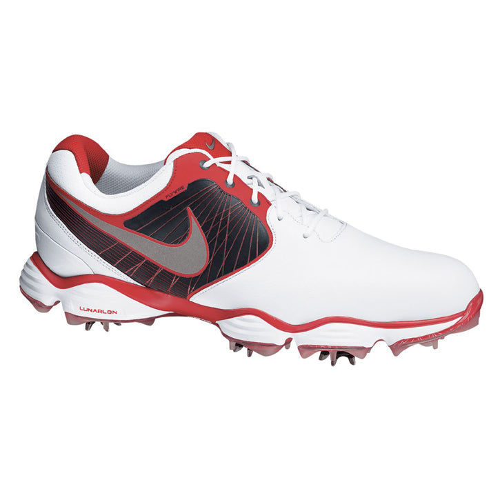 Nike Lunar Control II Golf Shoes - Mens White/Silver/Red