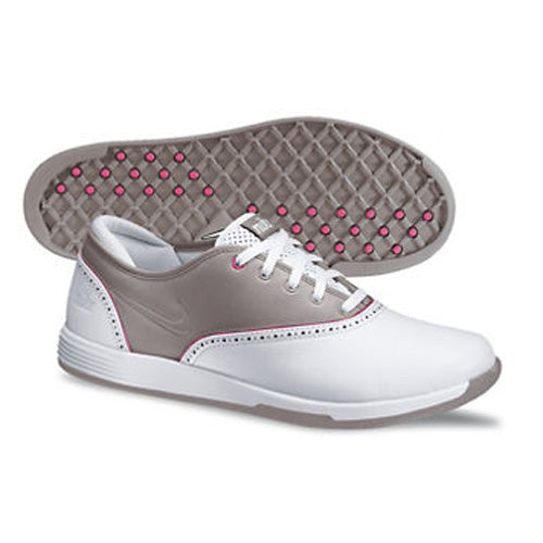 Nike 2013 Lunar Duet Classic Golf Shoes - Womens White/Vapor