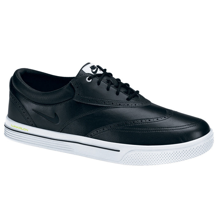 Nike 2013 Lunar Swingtip Golf Shoes - Mens Leather Black/White