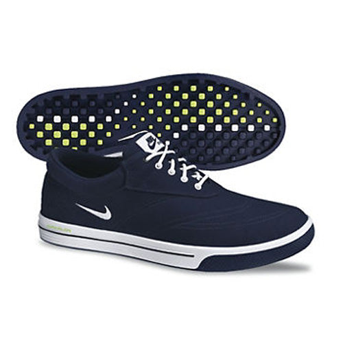 Nike 2013 Lunar Swingtip Golf Shoes - Mens Blackened Blue/White