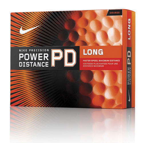 Nike Power Distance Long Balls - Orange (1 Dozen)