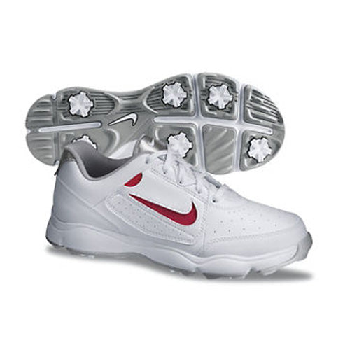 Nike 2013 Remix Junior Golf Shoes - White/Silver