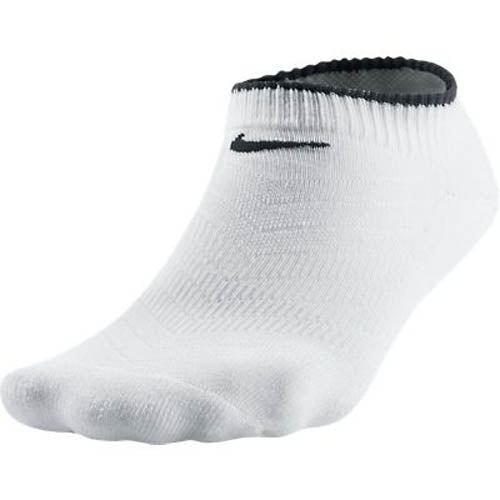 Nike Women's Tipped No-Show Socks - White/Black