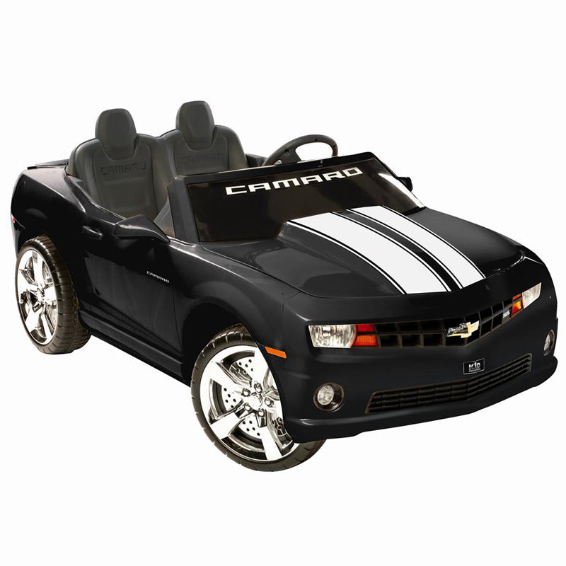 NPL Chevrolet Racing Camaro 12v Kids Ride-On Car - Black