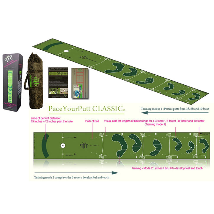 Pace Your Putt Putting Mat - Deluxe Package/Classic Evolution