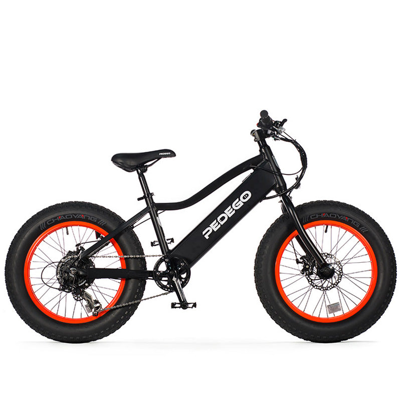 2019 Pedego Trail Tracker Fat Tire Electric Bike - Jr. 20" - Black/Orange