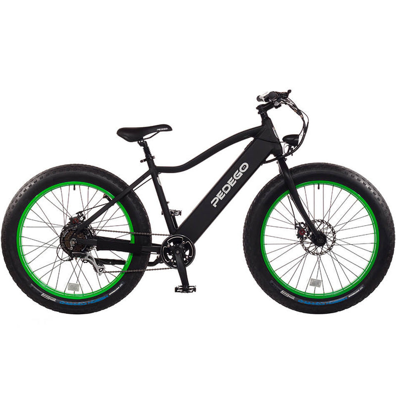 2019 Pedego Trail Tracker IV Fat Tire Electric Bike - Black/Lime