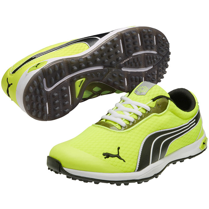Puma Biofusion Spikeless Mesh Mens Golf Shoes - Yellow/White
