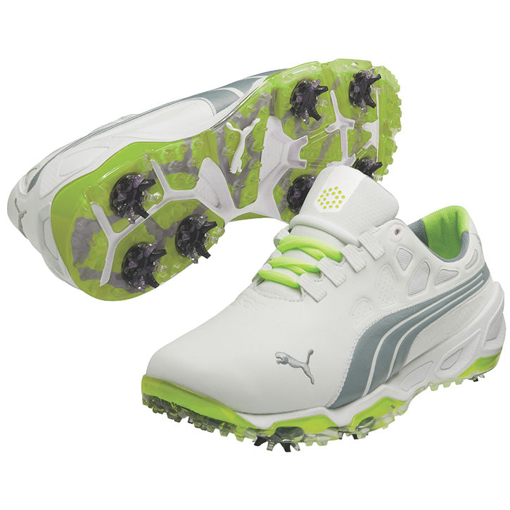 Puma Biofusion Golf Shoes - Mens White/Yellow