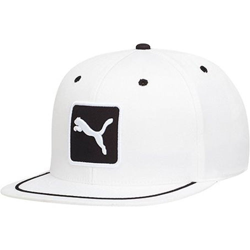 Puma Cat Patch 110 Stretch Snapback Youth Cap - Black/White