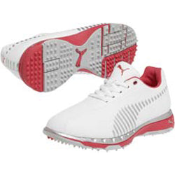 Puma Faas Grip Golf Shoes - Womens White/Red