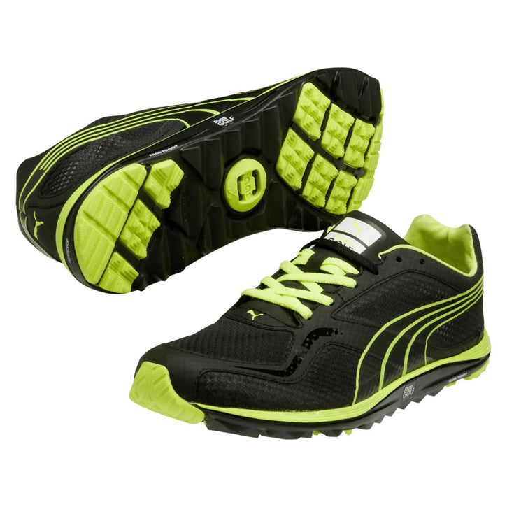 2014 Puma Faas Lite Mesh Mens Golf Shoes - Black/Yellow