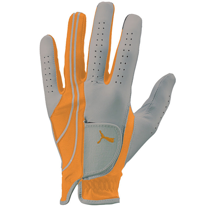 Puma Form Stripe Performance Youth Golf Glove - Orange