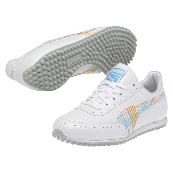 Puma Golf Cat 2G Golf Shoes - Womens White/Capri/Orange
