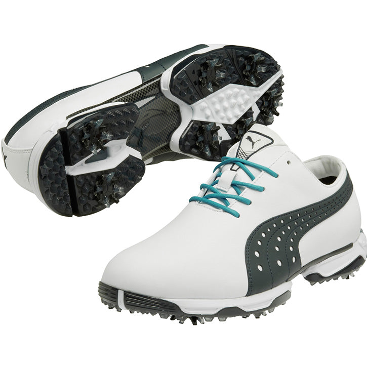 Puma Neo Lux Golf Shoes - Mens White/Black