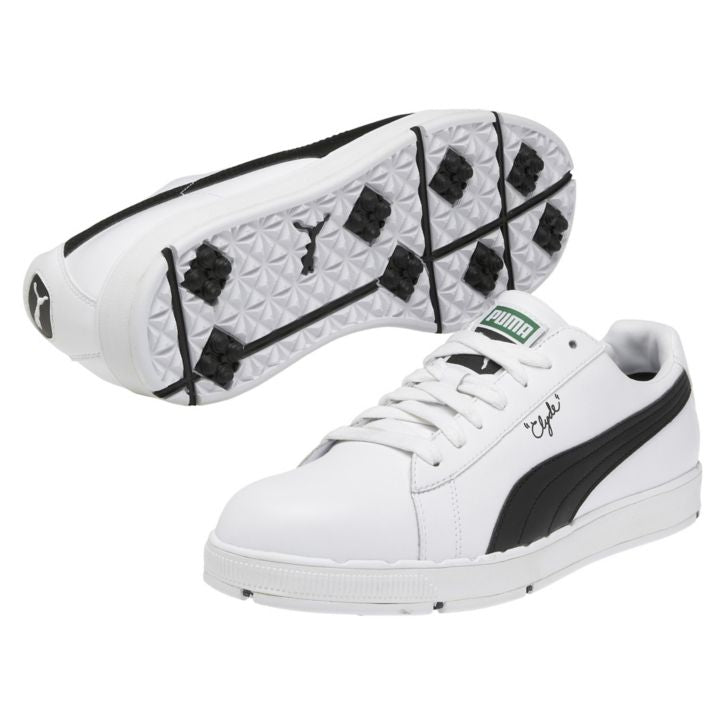 Puma PG Clyde Golf Shoes - White/Black