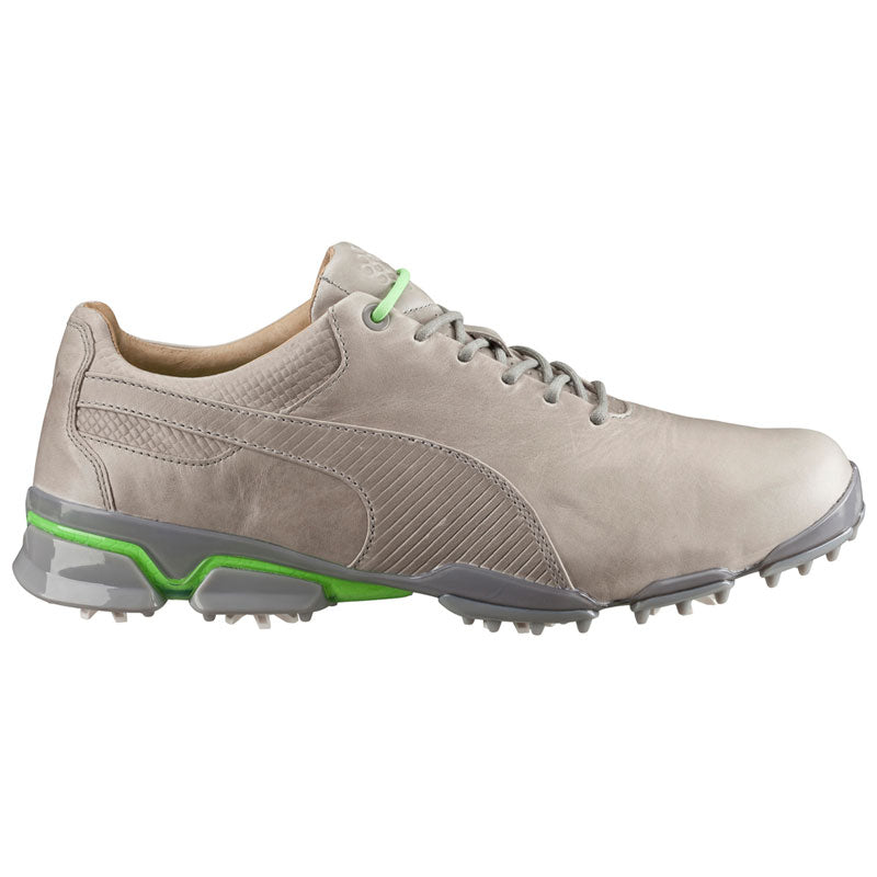 Puma Titan Tour Ignite Premium Golf Shoes - Drizzle/Green Gecko