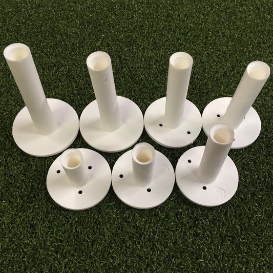 TrueShot Golf Rubber Golf Tee - Ultimate Golf Range Mat Tee (7 Pack) - Assorted