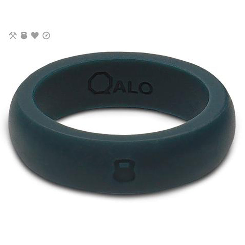 QALO Slicone Wedding Ring - Classic - Womens Slate Grey