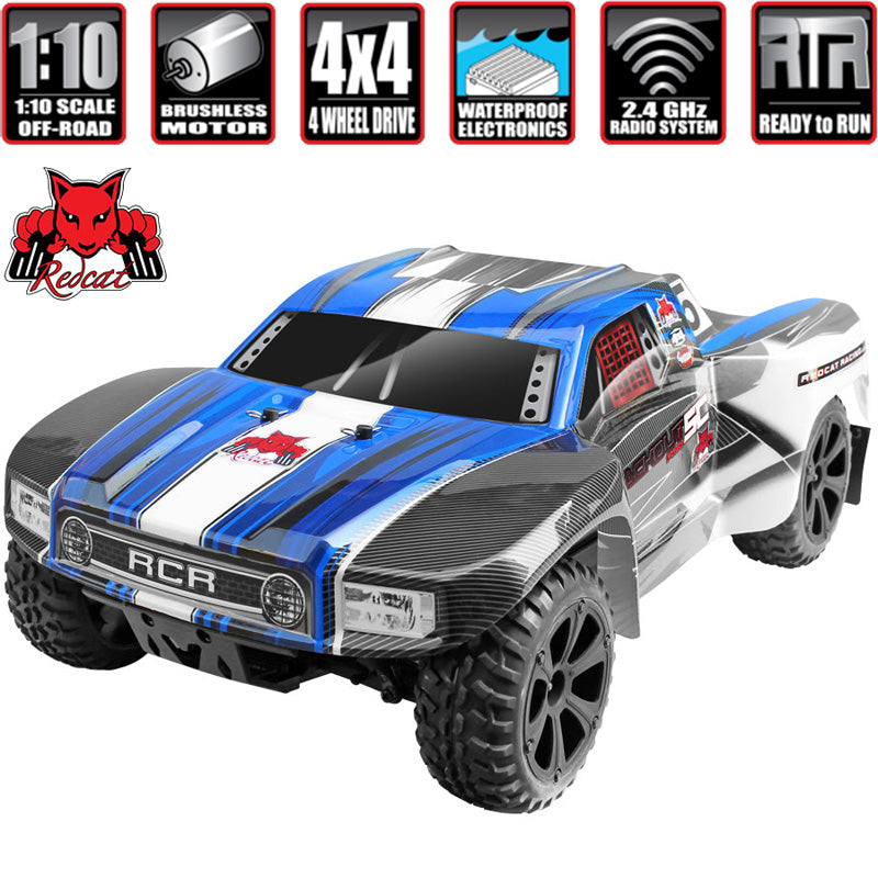 Redcat Racing Blackout SC PRO 1:10 Scale Brushless Electric Short Course RC Truck RTR - Blue