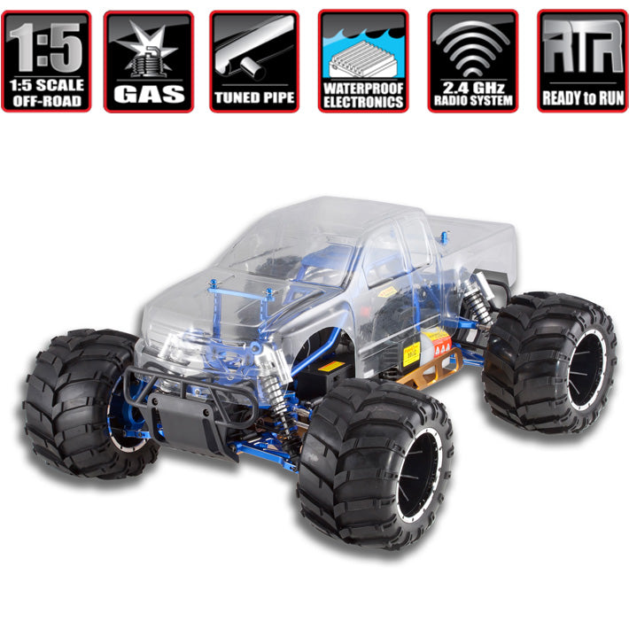 Redcat Racing Rampage MT PRO 1/5 Scale Gas RC Monster Truck - RTR