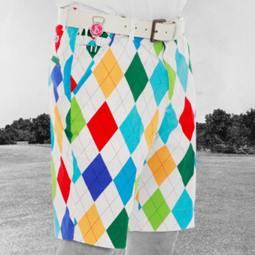Royal & Awesome Mens Golf Shorts - King of Diamonds