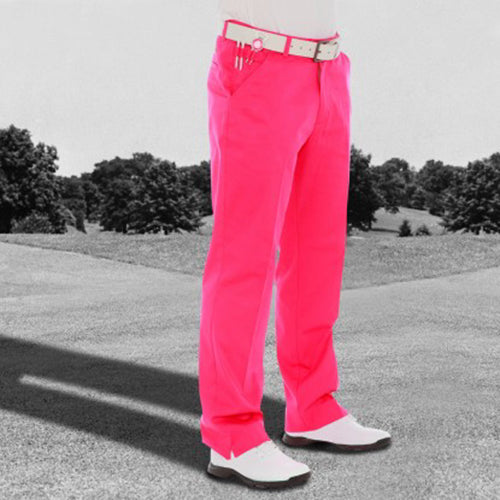 Royal & Awesome Mens Golf Pants - Pink Ticket