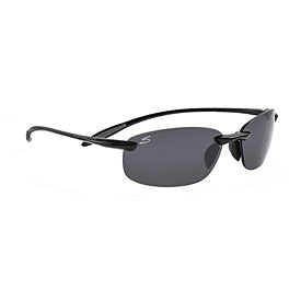 Serengeti Nuvola Sunglasses - Shiny Black Frame