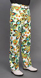 Loudmouth Golf Pants - Shagadelic White