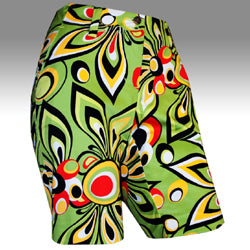 Loudmouth Golf Womens Shorts - Shagadelic Green