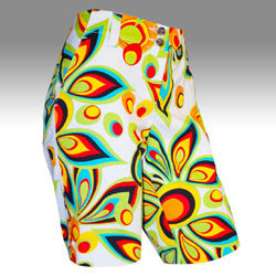 Loudmouth Golf Womens Shorts - Shagadelic White