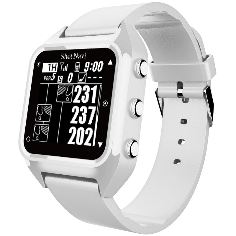 Shot Navi HuG Golf GPS & Fitness Watch - White