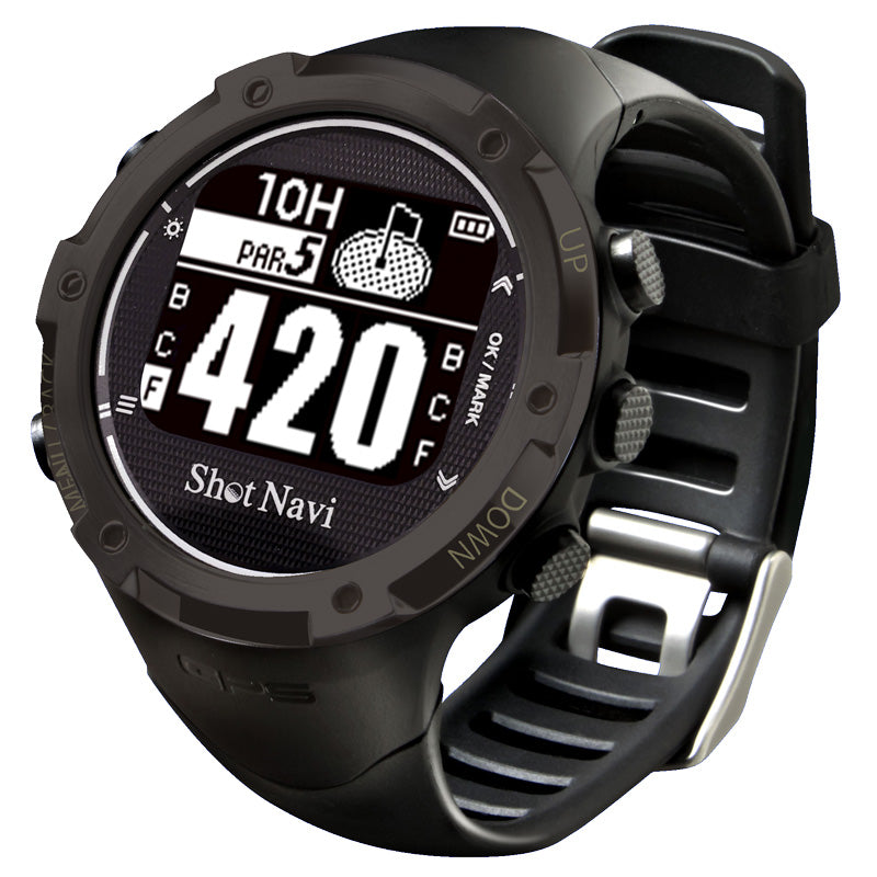 Shot Navi W1-GL Golf GPS Watch - Black