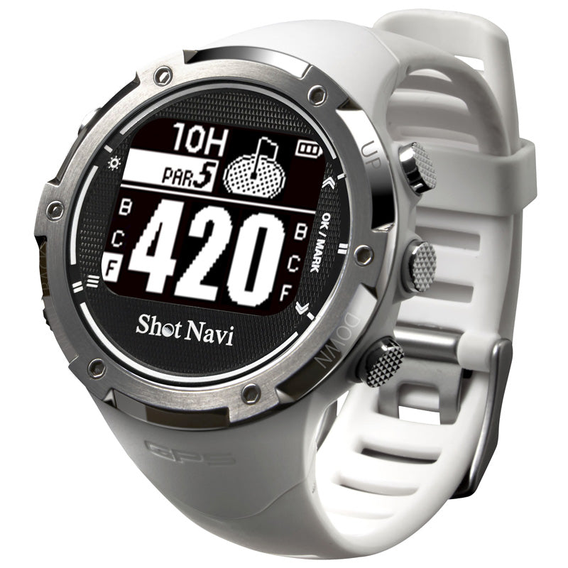 Shot Navi W1-GL Golf GPS Watch - White