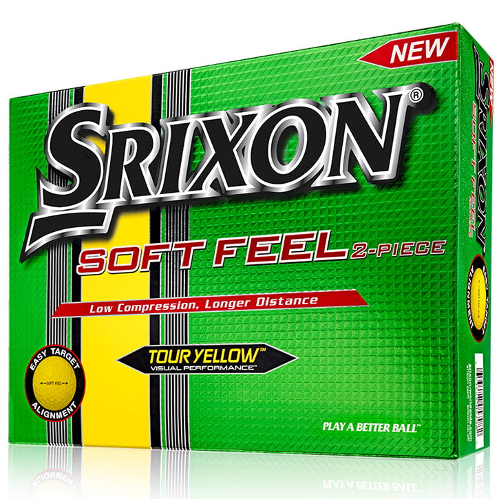 Srixon Soft Feel Golf Balls - Yellow (1 Dozen)