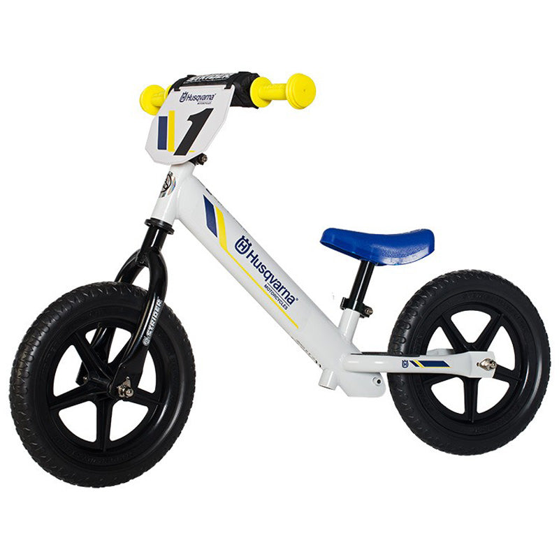 Strider 12 Sport Husqvarna Balance Bike - White